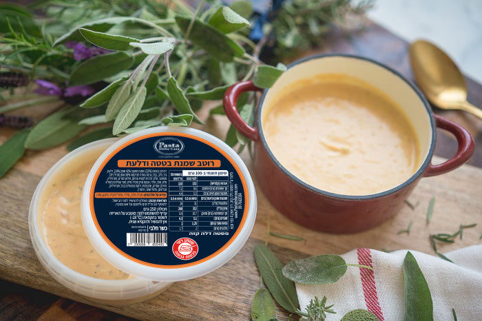 רוטב שמנת בטטה ודלעת פסטה דלה קזה